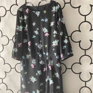 Banana Republic print fit/flare dress